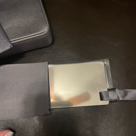 Authentic! Prada gray satin mini bag with top handle. - Picture 5 of 13